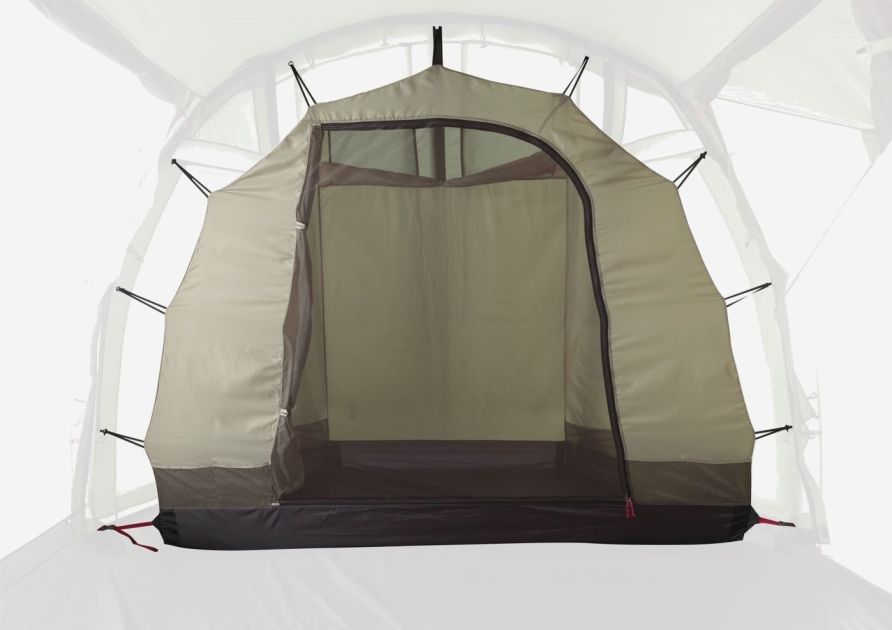 NOMAD Click-In Single Bedroom Dogon 3 LW tent in abbey stone color with open entrance and mesh panel