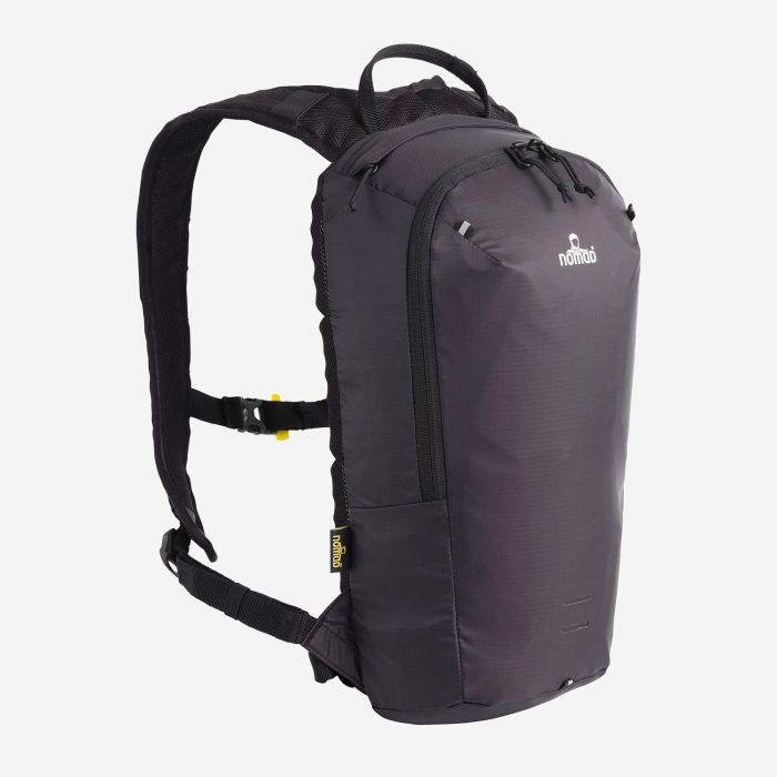 NOMAD Mahon Premium 8 hiking backpack in black with adjustable shoulder straps and a front pocket