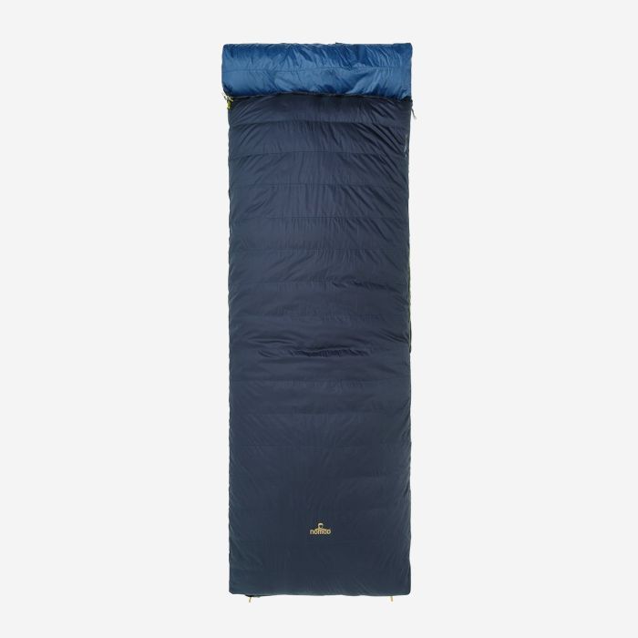 NOMAD Orion Comfort 480 sleeping bag in a rectangular design and dark blue color ink