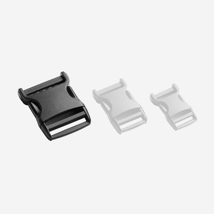 NOMAD black single-adjust plastic buckle with adjustable closure for outdoor gear