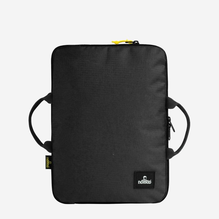 NOMAD black compression cube with handles and zipper for organized luggage and travel
