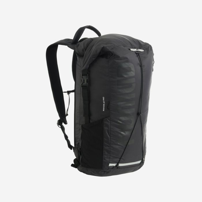 NOMAD Mahon Pro 25 black daypack with adjustable shoulder straps and side pocket
